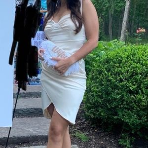 ASOS White/Cream corset dress - bachelorette party, worn once